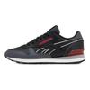 Reebok Classic Leather CLIP Cushioning, Wear Resistant Low Top Running Shoes Unisex Black Red Sneakers 100074395