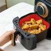 Reusable 9 Inch Silicone Air Fryer Pan Liner Baking Tray Oven Pizza Fried Chicken Silicone Basket Air Fryer Kitchen Accessories