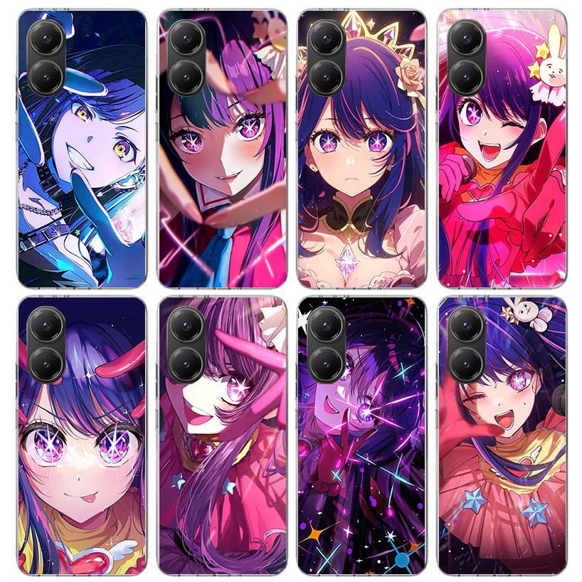 Oshi No Ko Phone Case For Xiaomi Poco X5 X6 X7 Pro F7 Ultra M7 Redmi 15C 15 13C 13 12C 12 10 10C 10A 9 9C 9T 9A Cover Poco X3 X5