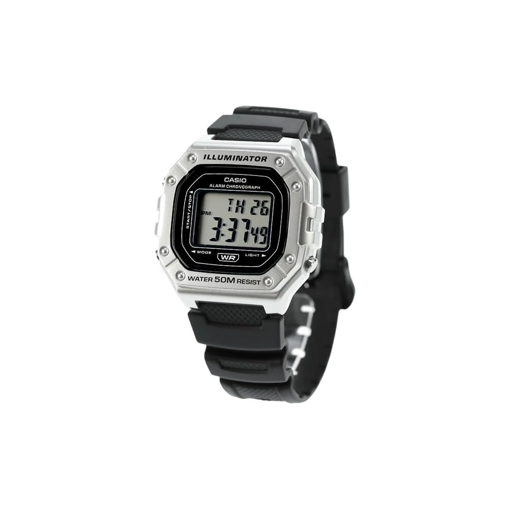 Casio Standard Chipkashi Quartz Men s Watch W-218HM-7AV Water Resistant Analog Design