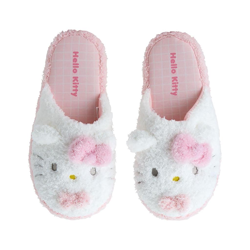 Sanrio Hello Kitty Face-Shaped Slippers, Approx. 25cm, 287407