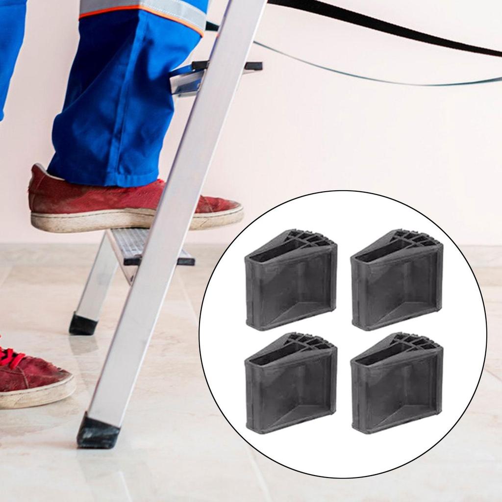 Non Slip Ladder Feet Covers Enhanced Stability Durable Rubber Protector for Mini Folding Ladder Auxiliary