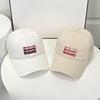 Face showing Small Hat for Women In Summer Korean Version Letter Embroidery Fashion Baseball Cap Spring and Autumn Sun Protection Baseball Cap Men