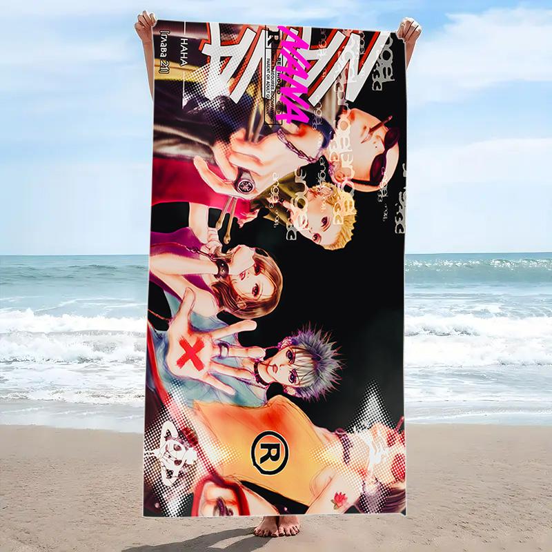 Nana Print Beach Towel, Large Soft Quick Dry Towel for Beach Camping Swimming