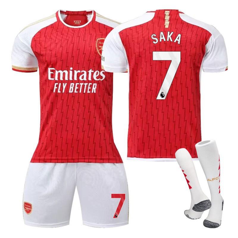 2324 Arsenal's Home Football Uniform Set Jersey No. 8 Udgau 7 Saka Player Version Fan Team