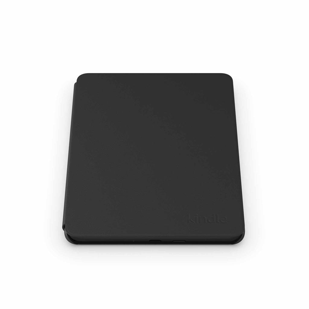 Amazon Genuine Vegetable Leather Cover for Kindle Paperwhite 12th Generation and Kindle Colorsoft (Black)