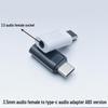3.5mm Female to Type-C Audio Adapter for Apple & Huawei Devices - Compatible with 3.5mm Headphones