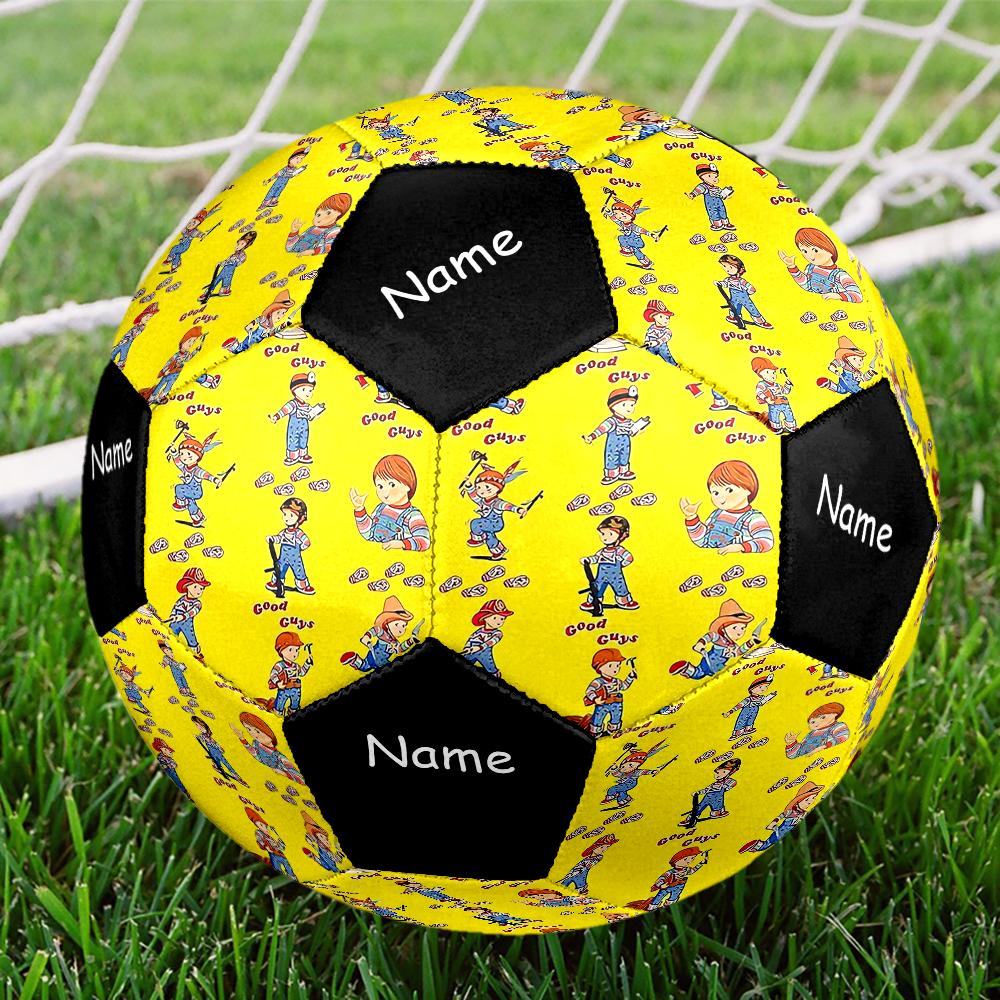 Custom Name Chucky Theme Size 5 Soccer Ball, Suitable for Both Indoor and Outdoor Matches, a Gift Suitable for Everyone.