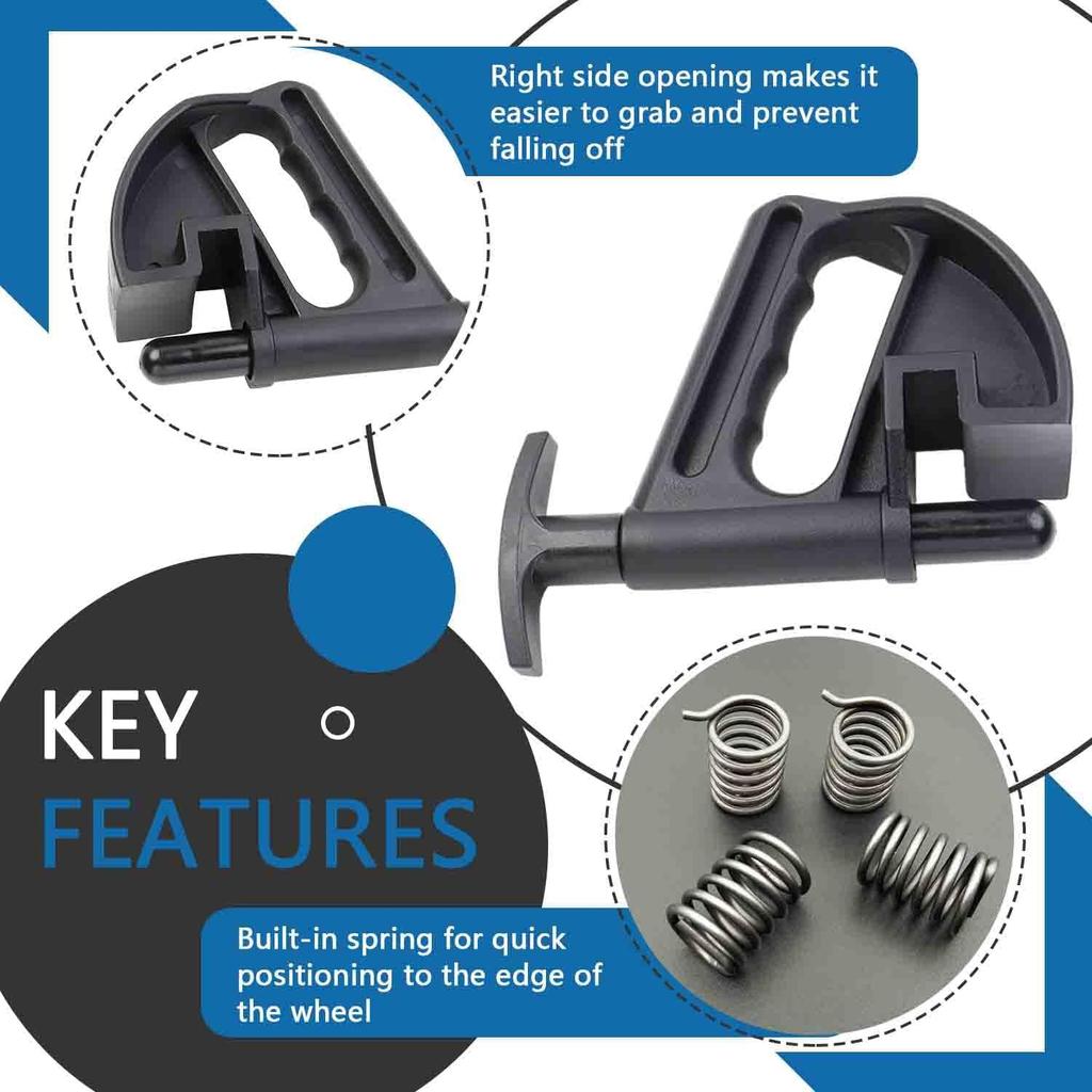 Tire Changer Durable Nylon Tire Bead Clamp Drop Center Tool Motorcycle Tire Bead Clamp Universal Motorcycle Tire Bead Clamp (2 Pcs)
