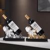 High End Light Luxury Red Wine Rack Decoration Wine Cabinet High-end Decoration Home Living Room Dining Cabinet Koi Creative