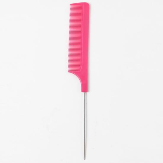 3Pcs Rat Tail Combs Bright Color Heat-Resistant Lightweight Anti-static Hairdressing Rat Tail Combs Salon Supplies
