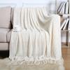 Sofa Blanket Tassel Air Conditioning Nap Blanket Hotel Bed Summer Bed Tail Blanket Manta Del Sofá Para La Pausa Para El Almuerzo