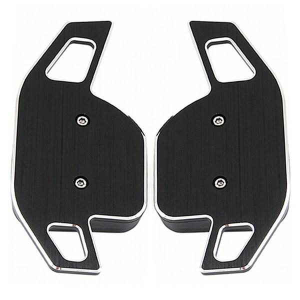 Black Aluminum Alloy & Plastic Car Steering Wheel Shift Paddles (1 Pair) for Ao