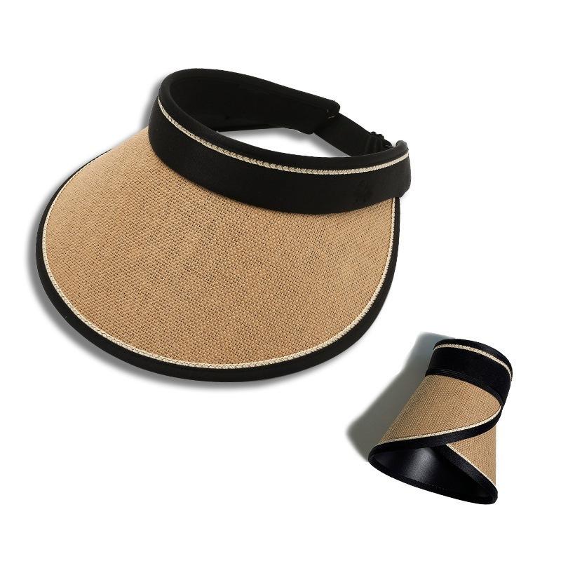 Sunshade sun hat women's summer big brim UV protection empty top sun hat foldable hat