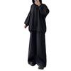 2025 cross-border European and American autumn new hooded long-sleeved sports pullover top waist wide-leg pants women's clothing