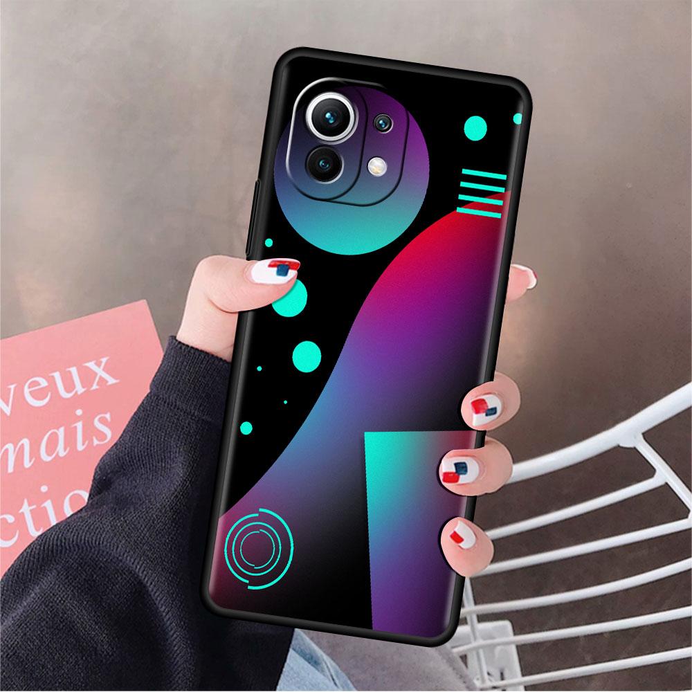 

Геометрический градиентный чехол-накладка для Xiaomi Mi 11 Lite 5G NE 11T Pro 10T 9T Note 10 12 12X 12S Ultra Мягкий силиконовый чехол для телефона Capa Mi Note 10 Lite