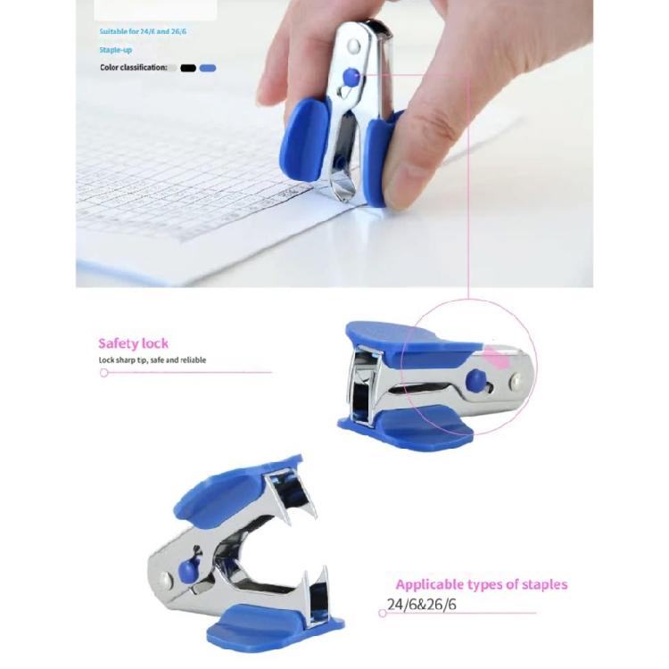 3Pcs Professional Portable Staple Remover Ergonomic Handle Metal Staple Puller Extractor Tool For School Office Supplies