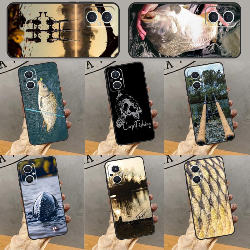 Carp Fishing Fish Case For OPPO Reno 13F 12F 11F 8T 7 8 10 11 12 13 Pro OPPO Find X8 X6 Pro X3 X5 Lite Cover
