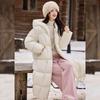 Bailuyu Women's Heavyweight 90% Duck Down Hooded Long Puffer Coat