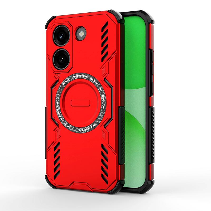 KEYSION Hollow Heat Dissipation Case for Xiaomi POCO X8 Pro Max TPU+PC Magnetic Cooling Shockproof Phone Cover for POCO X8 Pro