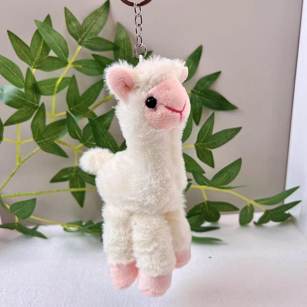 Alpaca Adorable Sweet Plush Toy Keychain Fluffy Mini Doll Great For Bag Charms