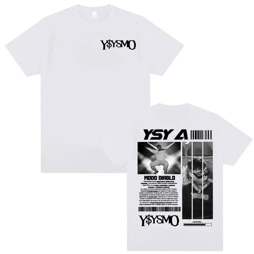 Rapper Ysysmo Ysy A Album Tour 2025 T-shirts for Men Women Fashion Hip Hop Pop Music T Shirt 100% Cotton Loose Oversized T-shirt