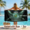 Custom Text Beach Towel, Soft Absorbent Swimming Multi-use TowelSporting CP
