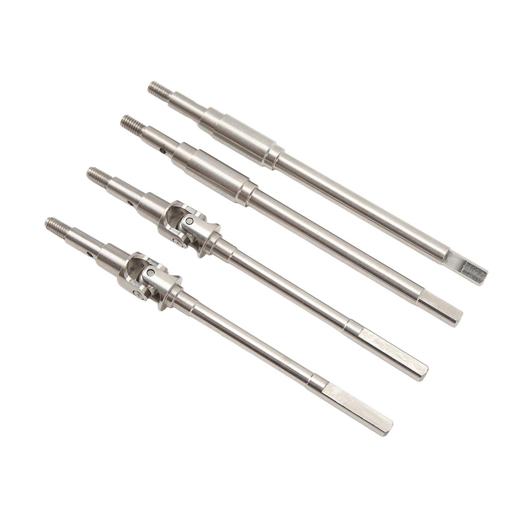 Stainless Steel RC Car Axle Shaft Front Rear Axle Drive Shaft CVD Set for FMS 110 Explorer