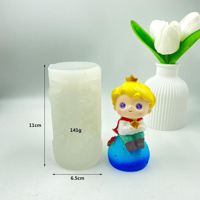 

Plaster Mold 11*6.5cm Scented Candle Decoration Princess White Planet Prince Series For Gifts For s Diy Crafts