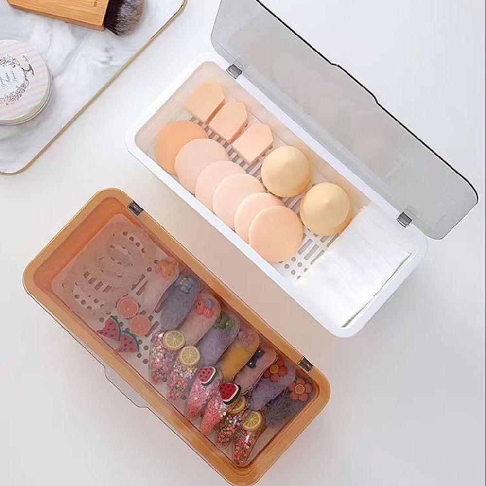 Dust-proof Makeup Storage Box With Lid Desktop Organizer Simple Chopstick Cage  Kitchen