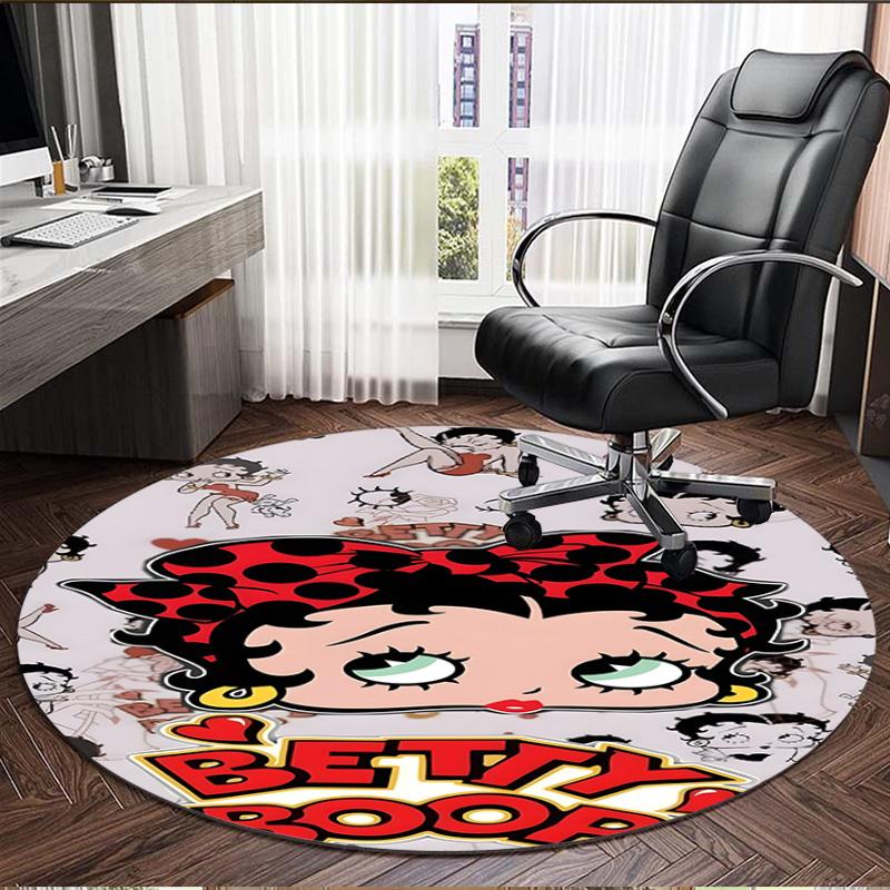 doll Print Round Rug, Washable Floor Carpet, For Entryway Dorm Laundry Room Office Study, Home Decor Birthday Christmas Gift