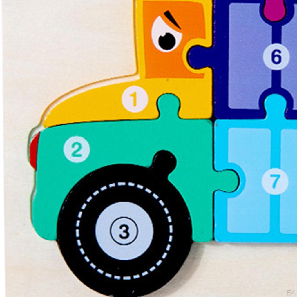 Creative Wooden Puzzle Set for Kids 4-6 Years