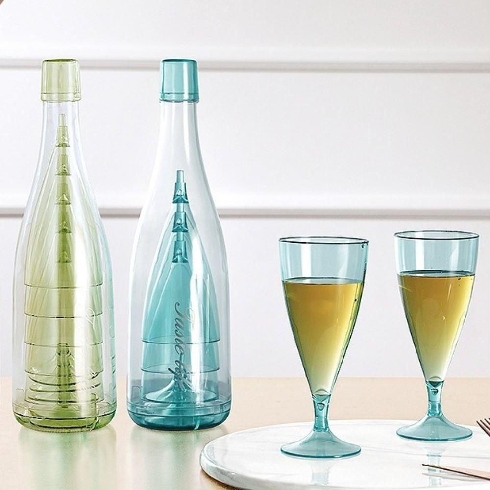 Plastic Wine Glasses Reusable Cocktail Cups Durable Champagne Glasses  Outdoor Use