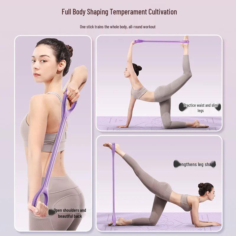 Figure 8 Silicone Resistance Band for Yoga and Back Training
