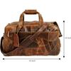 Large Duffel Luggage Leather Travel Bag Duffel Bag Gym Bag Airplane Cabin Approved Carry On Overnight Leather Weekender Mens Duffle Bag