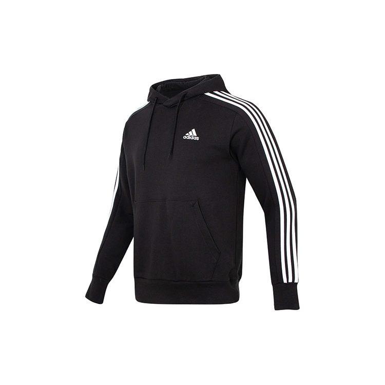 adidas Sweatshirts Men's Black Hooded Moderate Regular IC0435