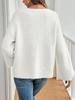 2024 Loose Cardigan Sweater - Solid Color, Tie-up, Casual Style