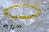 For and Citrine Bracelet for Men and Women Natural 4mm Round Gemstone Kanoishi [Amulet Wealth, Fortune, Happiness] - Stone, Cut, (Purification,