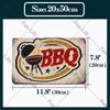 BBQ Warning Metal Tin Sign Oven Vintage Wall Decor Plaque Painting Barbecue Shop Restaurant Craft Pub Home Decor 20x30cm