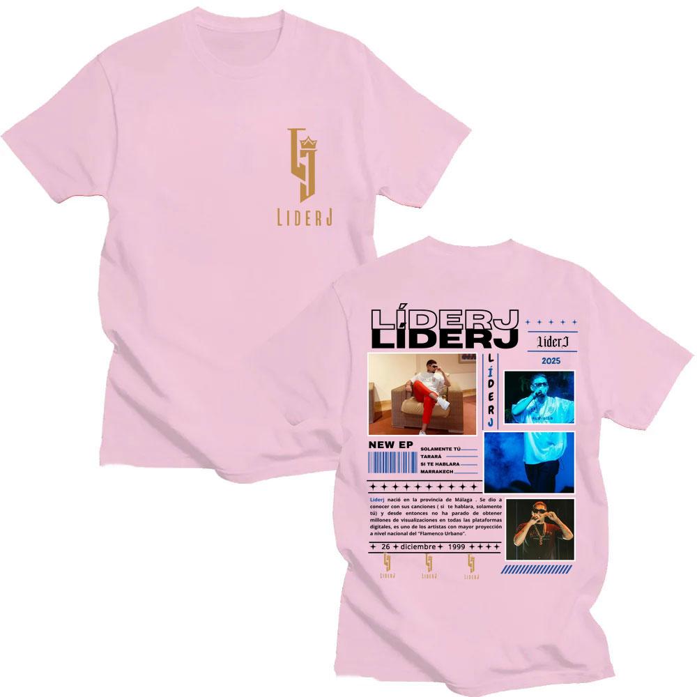 Rapper LIDERJ Album Tour 2025 T-shirt Men Women Pop Music Fashion Casual Hip Hop T Shirt Cotton Oversized Casual Summer T-shirts