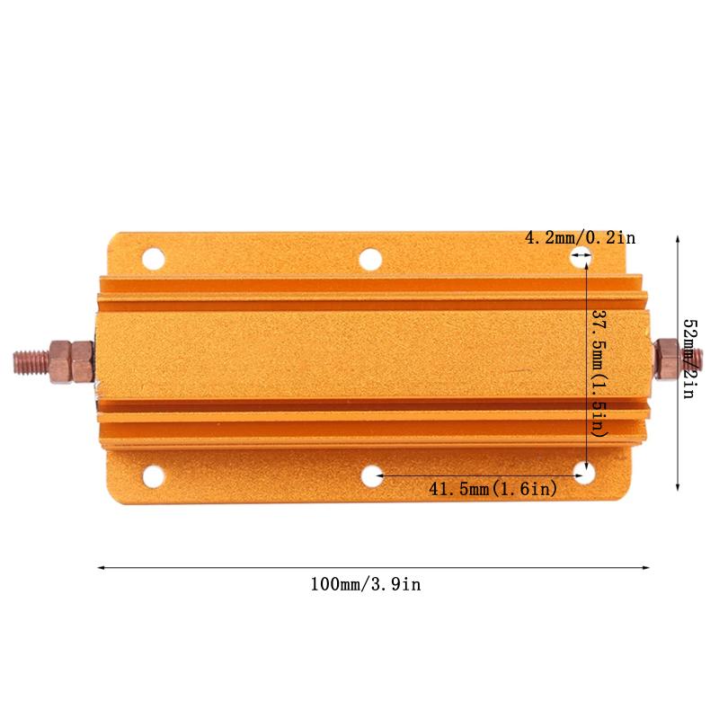 Direnç RX24 200W Alüminyum Kasa Direnç 1R/2R/4R/8R/10R Güç Kaynağı Sensör İnvertör Sahnesi İçin
