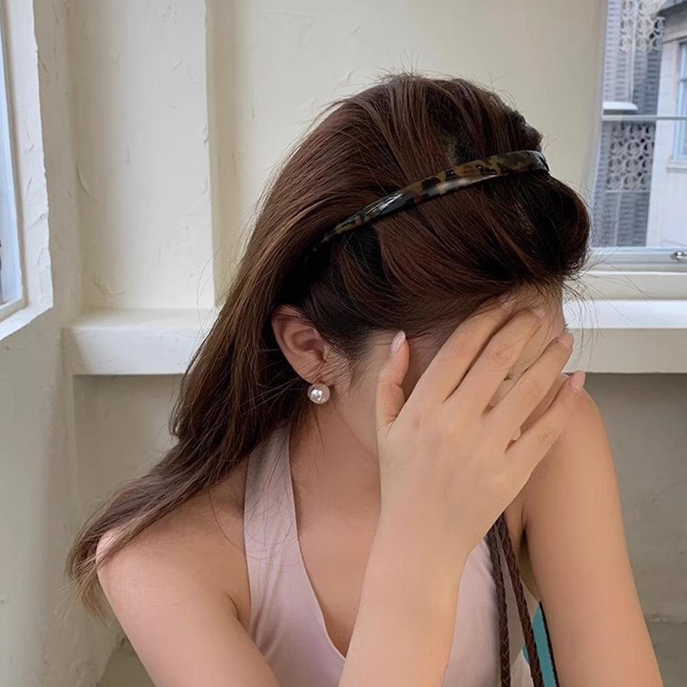 U-shaped Glasses Headband Simple Non-slip Comb Tooth Hair Hoop Headband Headwear Hair Styling Accessories for Women