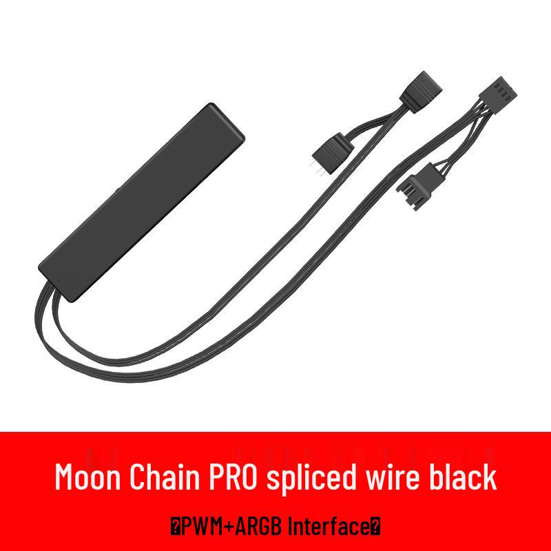 COOLMOON Moon Chain ARGB Temperature-Control Silent PC Fan