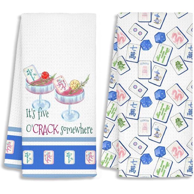 Vintage Coastal Beach Sardine Fish Kitchen Towels, Fish Gifts Hand Towel for Bathroom Decor,Ocean Nautical Sardine Dish Tea Towels for Kitchen,