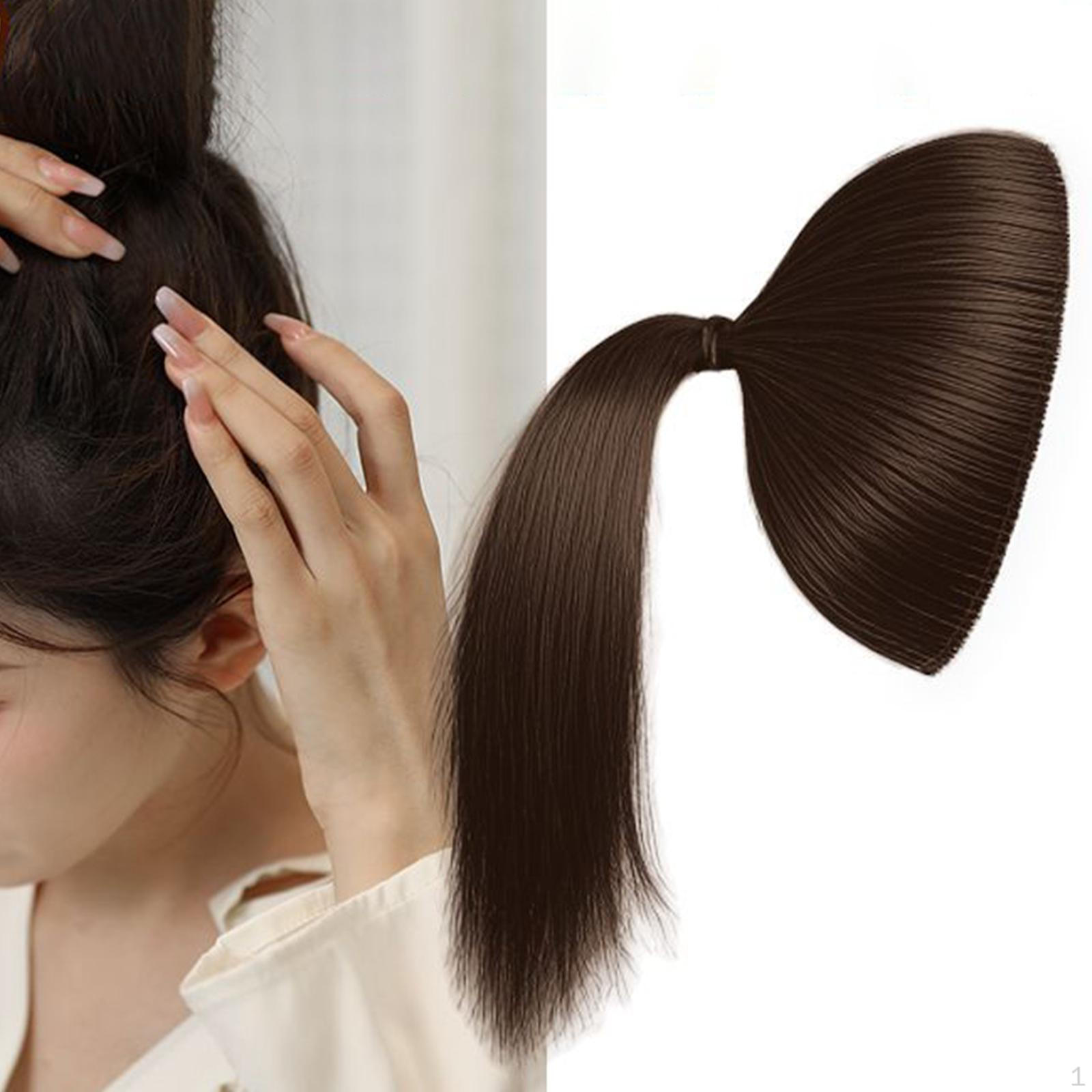 

Волосы в пучке, наращивание, парик с шаровой головкой, синтетические толстые прически, парики с хвостиками, искусственный хвост для чёрный