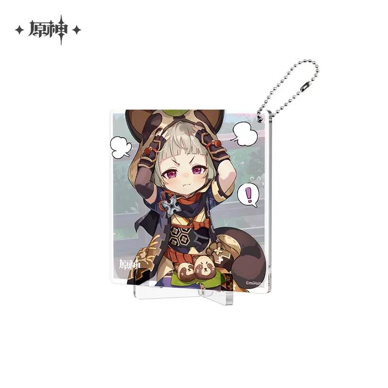 Sunsyea Genshin Impact Official Merch miHoYo Original Birthday Series Coaster Keychain Stand Kazuha Eula Ayaka Albedo