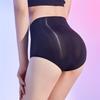 Sexy Women 6D Elastic Oil Glossy Shiny U Convex Pouch Briefs Smooth Breathable Open Crotch Safety Shorts Bottom Underwear