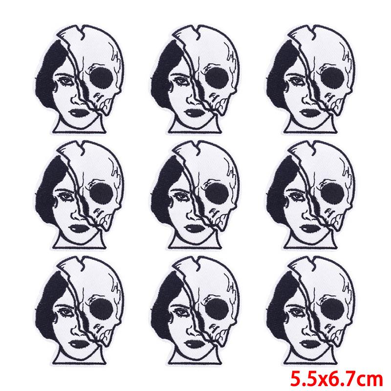 10 Pcs/lot Wholesale Embroidery Patch Iron On Patches For Clothing Patches On Clothes Jackets Decor Applique Sew Supplies