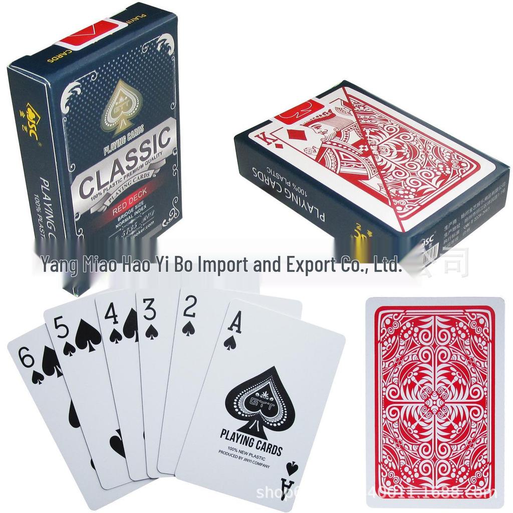 Golden Art Frosted Plastic Playing Cards - Bridge Size, Various Models & Colors Available