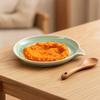 5Pcs/Set Ceramic Garlic Grater Plate with Pour Spout Ginger Cheese Manual Grinder with Raised